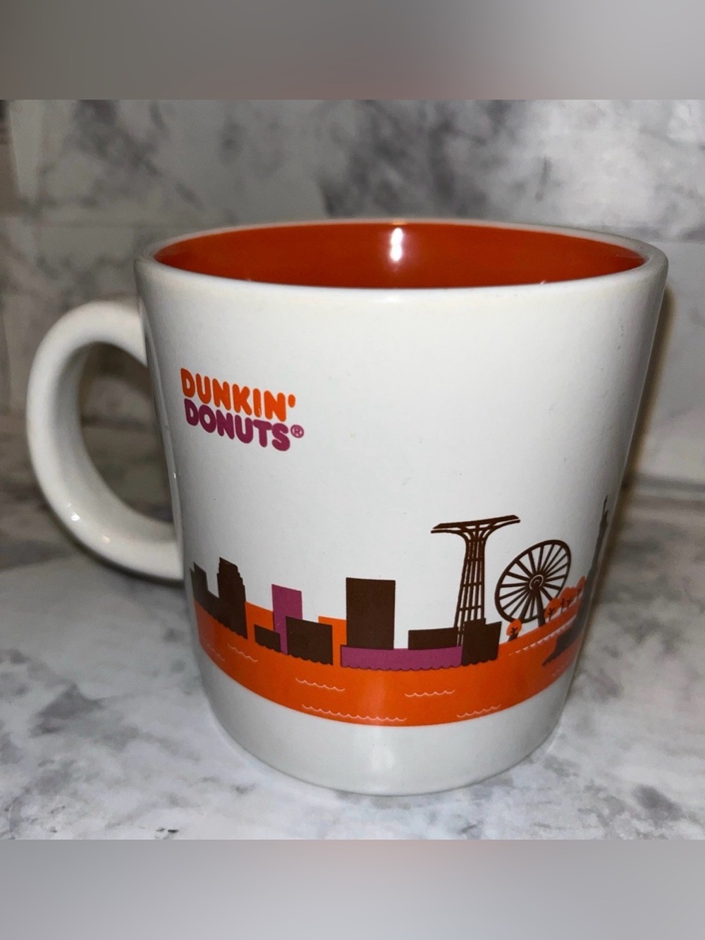 Dunkin Donuts Destinations New York Runs On Dunkin Coffee Mug Cup Retired 2013
